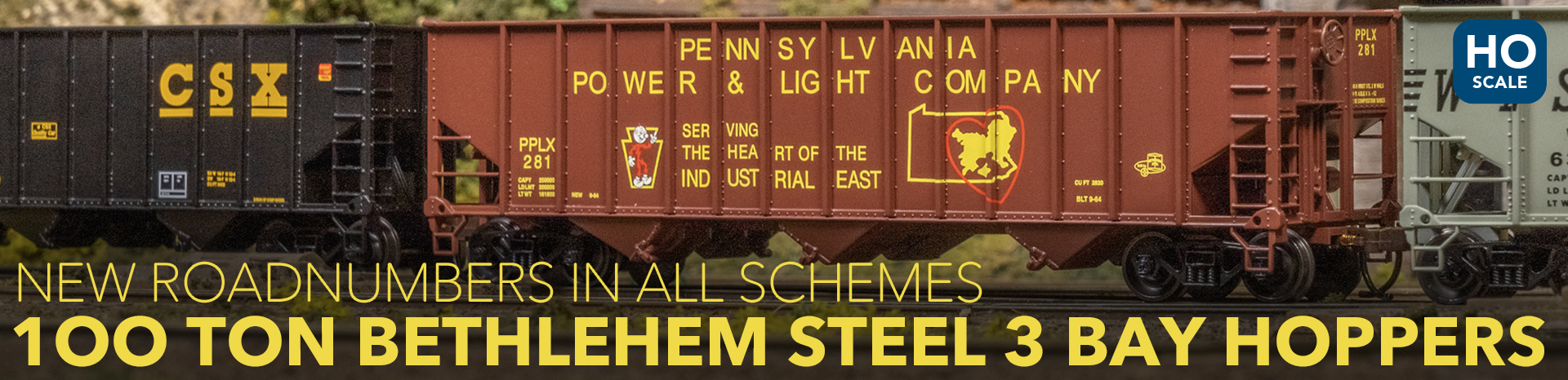 (image for) HO Bethlehem Steel Hoppers